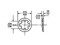 Camloc Retaining Rings for 2600/2700 Series Studs (2600-LW)