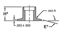 102 Series Thru Bolt Panel Inserts (TYES102D08-04)