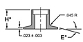 102 Series Thru Bolt Panel Inserts (TYES102D08-04)